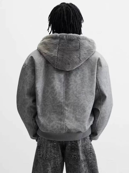 Grey Trending Fleecejacke