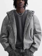 Grey Trending Fleecejacke