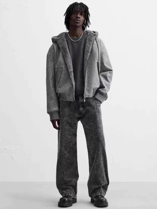 Grey Trending Fleecejacke